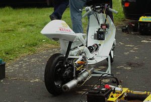 Рекорд скорости на скутере Lambretta