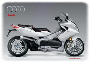 Дитя слияния: максискутер Audi SC-1 Superscooter Concept обретает зримые очертания