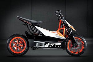 Компания KTM представила в Токио концепт электрического скутера E-Speed